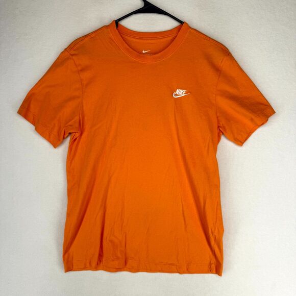 The Nike Tee Light Orange Tee with Embroidered Logo Mens Size M - Picture 1 of 10